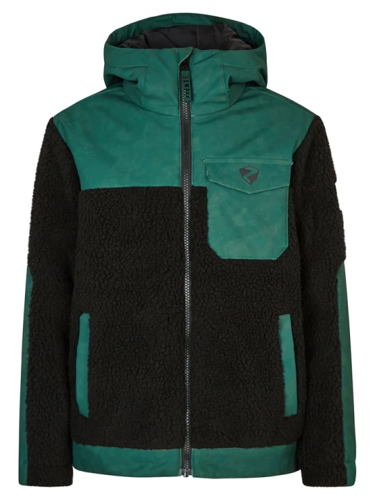 Zdjęcie produktu Ziener Kurtka narciarska "Arjun" w kolorze zielonym rozmiar: 128