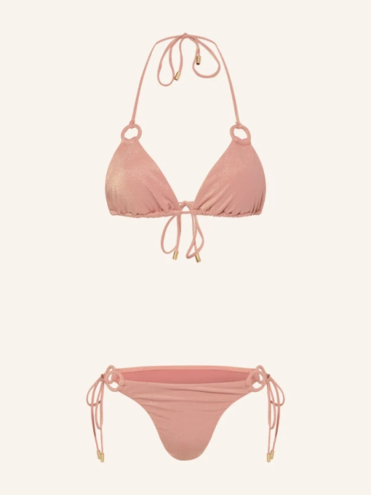 Zdjęcie produktu Zimmermann Bikini Trójkątne Rhiannon Z Błyszczącą Przędzą rosa BLADORÓŻOWY