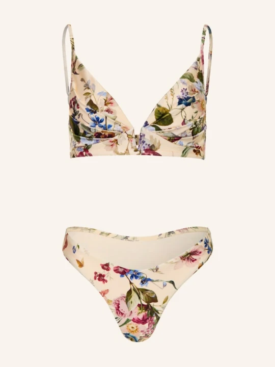 Zdjęcie produktu Zimmermann Bralette Bikini Patience Tuck Plunge beige