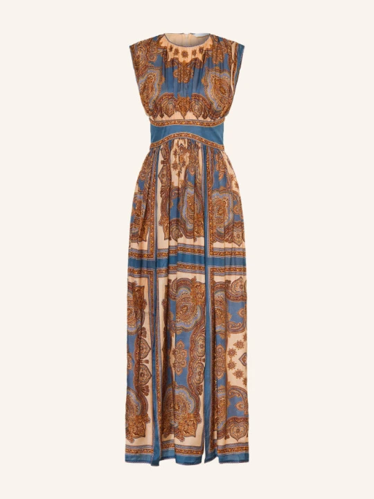 Zdjęcie produktu Zimmermann Jedwabna Sukienka Mahon blau bordowy