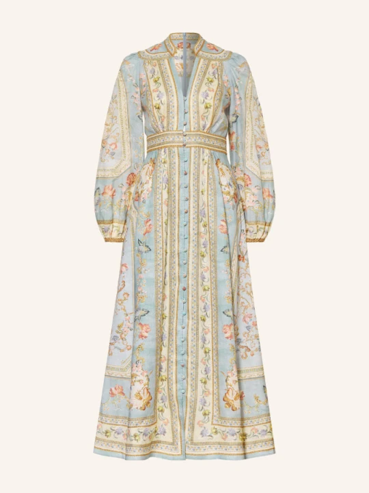 Zdjęcie produktu Zimmermann Sukienka Lniana Roselight Plunge blau