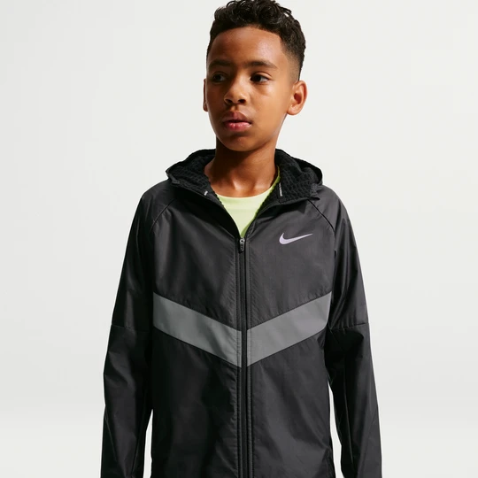 Zdjęcie produktu Zimowa kurtka wodoodporna dla dużych dzieci (chłopców) Therma-FIT Nike Miler - Czerń