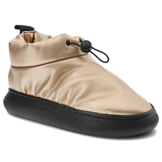 Zdjęcie produktu Złote Botki Venezia Ocieplane Buty Damskie
