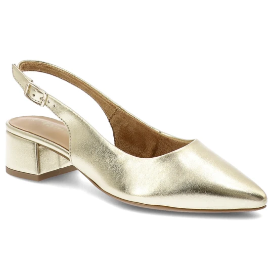 Zdjęcie produktu Złote Sandały Tamaris Eleganckie Obuwie Damskie