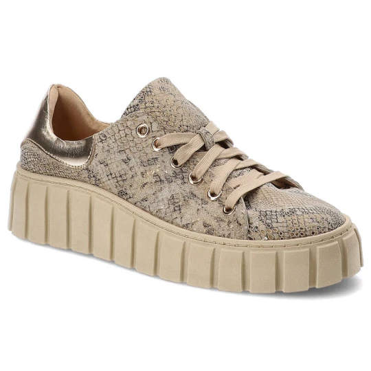 Zdjęcie produktu Złote Sneakersy Damskie Damiss Modne Obuwie