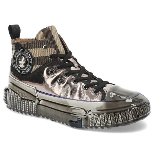 Zdjęcie produktu Złote Sneakersy John Doubare Stylowe Obuwie Męskie