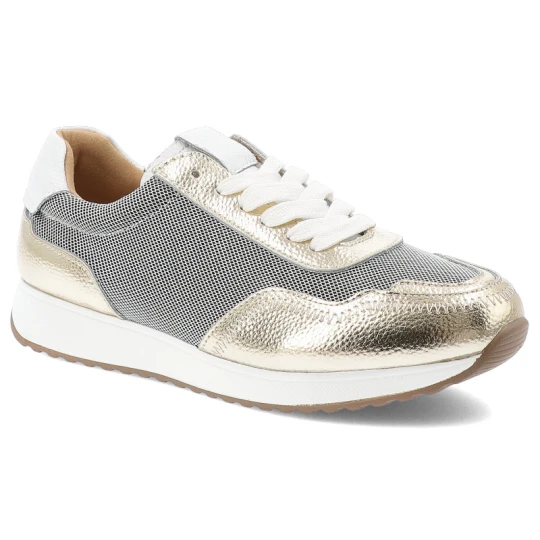 Zdjęcie produktu Złote Sneakersy S.Barski Stylowe Obuwie Damskie
