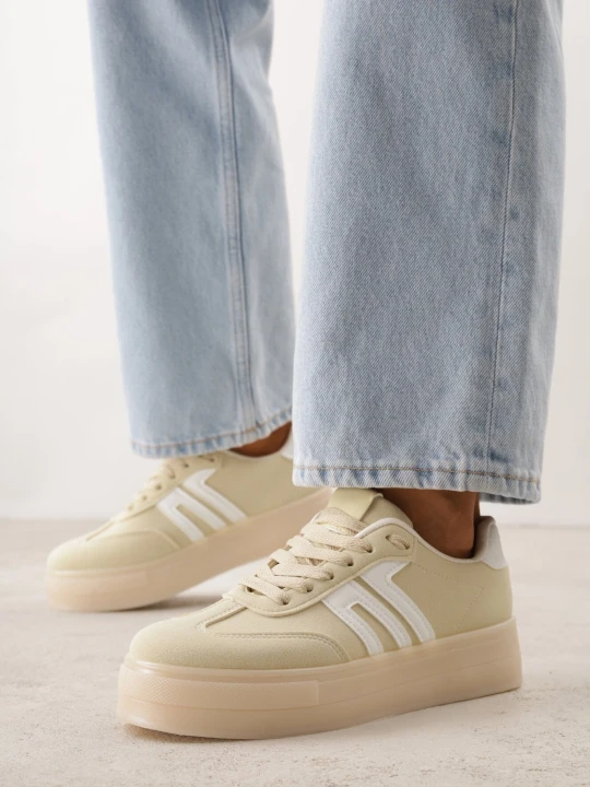 Zdjęcie produktu Żółte Sneakersy Kultowe Tenisówki na Platformie Hlalna Seastar