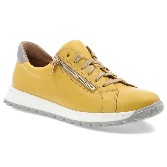 Zdjęcie produktu Żółte Sneakersy Wasak Modne Obuwie Damskie
