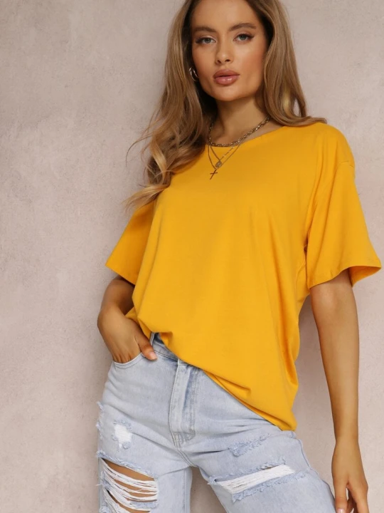 Zdjęcie produktu Żółty T-shirt Eraela Glo-story