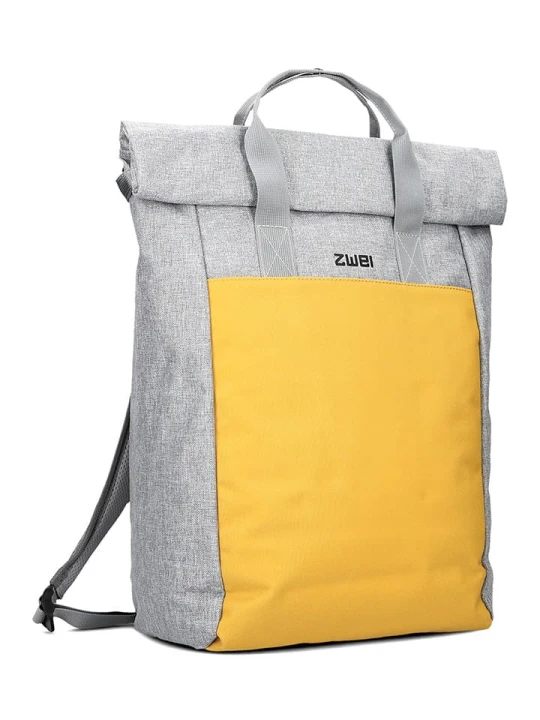 Zdjęcie produktu Zwei Plecak "Benno BE260" w kolorze szaro-żółtym - 38 x 53 x 19 cm rozmiar: onesize