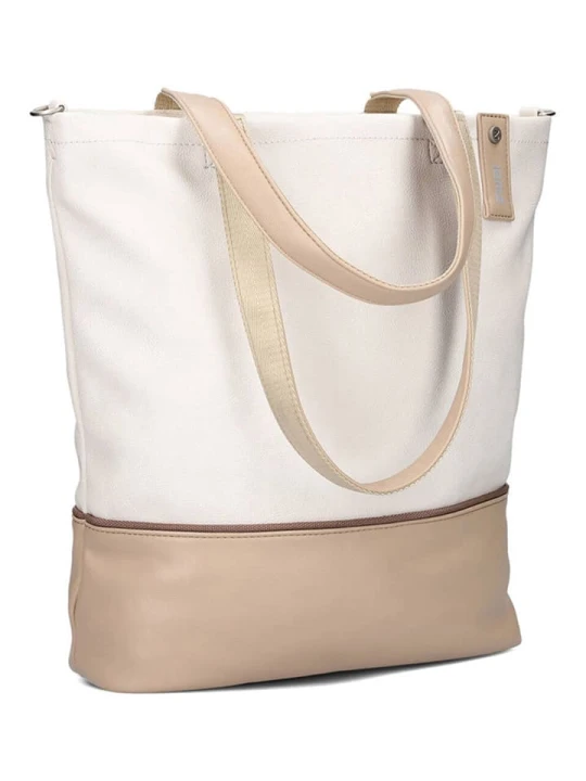 Zdjęcie produktu Zwei Torebka "J145" w kolorze biało-beżowym - 37 x 36 x 15 cm rozmiar: onesize