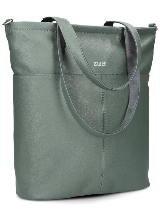 Zdjęcie produktu Zwei Torebka "M145" w kolorze zielonym - 35 x 37 x 15 cm rozmiar: onesize