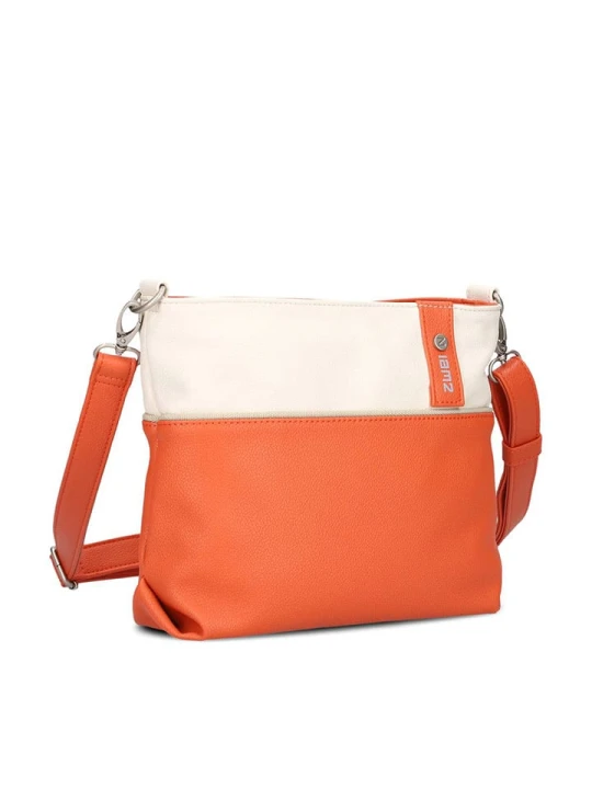 Zdjęcie produktu Zwei Torebka w kolorze kremowo-pomarańczowym - 27 x 23 x 10 cm rozmiar: onesize
