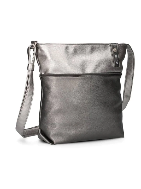 Zdjęcie produktu Zwei Torebka w kolorze srebrno-antracytowym - 29 x 27 x 8 cm rozmiar: onesize