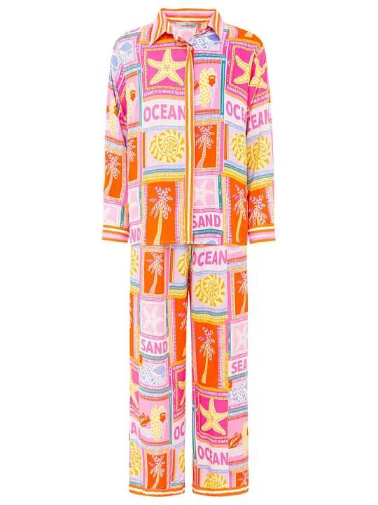 Zdjęcie produktu Zwillingsherz 2-częściowy zestaw "Beach Vibes" ze wzorem rozmiar: L/XL