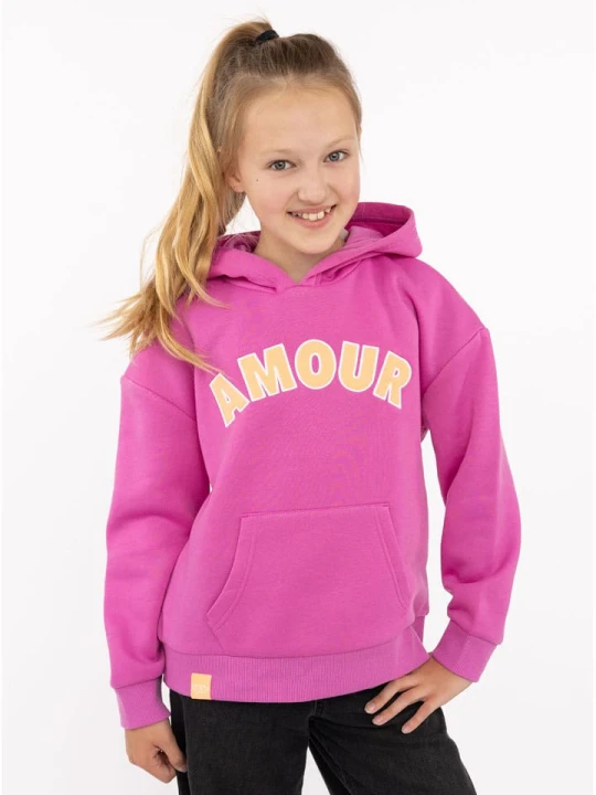 Zdjęcie produktu Zwillingsherz Bluza "Amour" w kolorze różowym rozmiar: 110/116