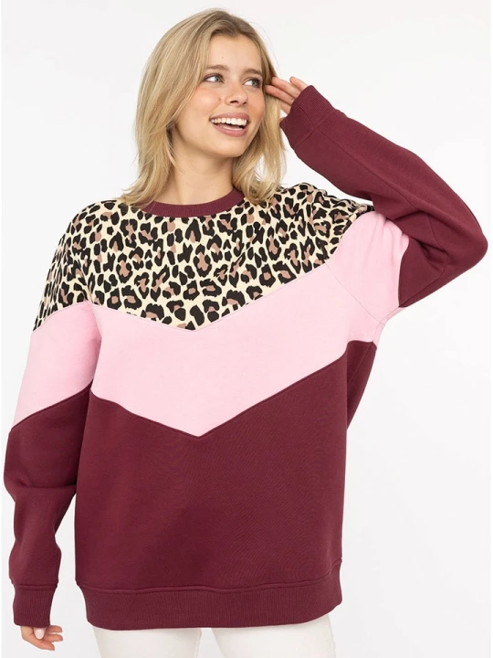 Zdjęcie produktu Zwillingsherz Bluza "Konny" w kolorze czerwono-jasnoróżowym rozmiar: L/XL