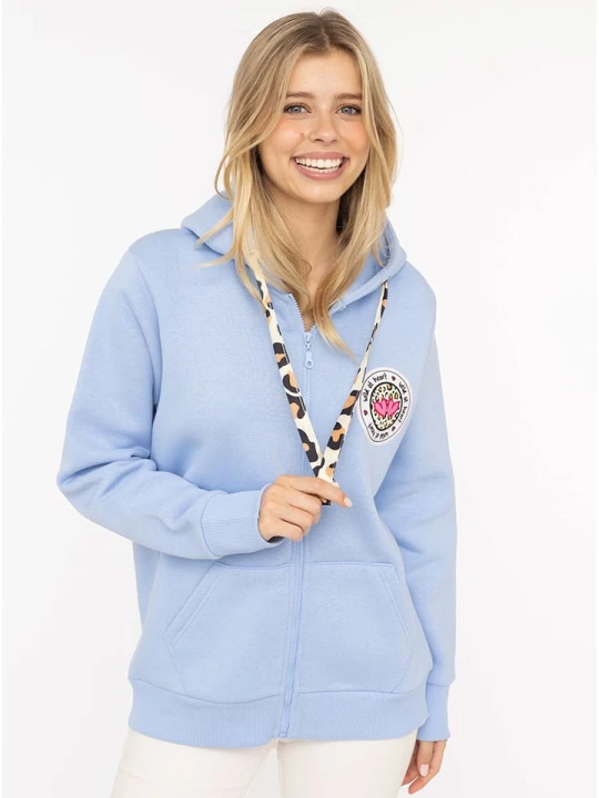 Zdjęcie produktu Zwillingsherz Bluza "Leo" w kolorze błękitnym rozmiar: L/XL