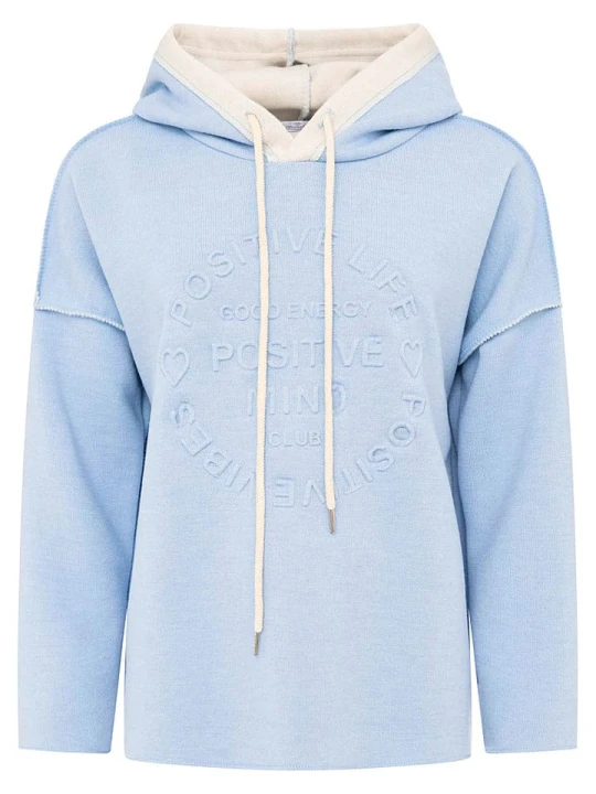 Zdjęcie produktu Zwillingsherz Bluza "Positive Mind" w kolorze błękitnym rozmiar: S / M