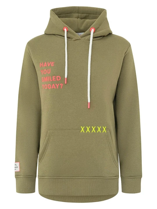 Zdjęcie produktu Zwillingsherz Bluza "Smile Cross" w kolorze khaki rozmiar: XXL