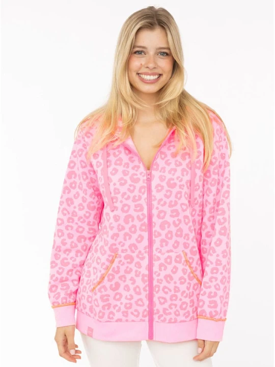 Zdjęcie produktu Zwillingsherz Bluza "Soft Leo" w kolorze różowym rozmiar: S / M