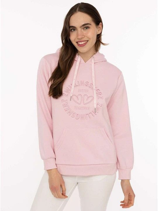 Zdjęcie produktu Zwillingsherz Bluza w kolorze jasnoróżowym rozmiar: L / XL