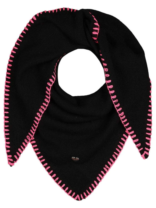 Zdjęcie produktu Zwillingsherz Chusta trójkątna "Stichingrand" w kolorze czarnym rozmiar: onesize