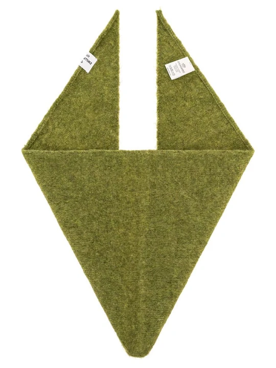 Zdjęcie produktu Zwillingsherz Chusta trójkątna "Uni " w kolorze zielonym - 100 x 36 cm rozmiar: onesize