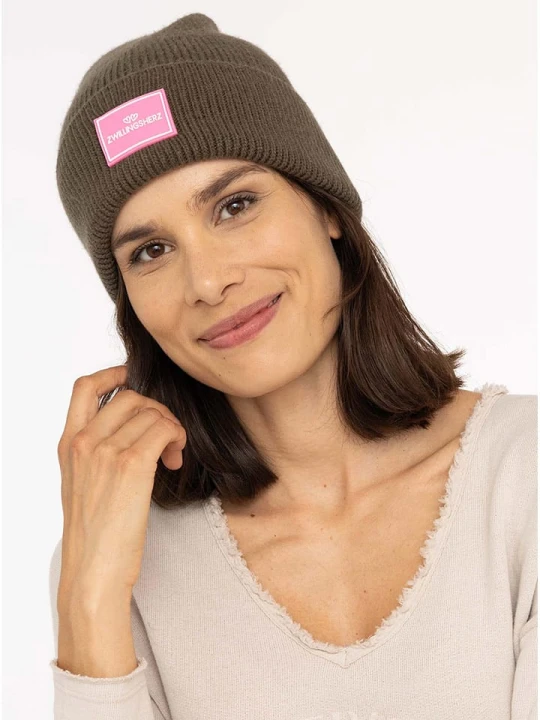 Zdjęcie produktu Zwillingsherz Czapka w kolorze khaki rozmiar: onesize