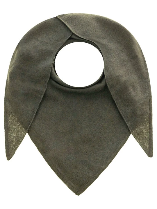 Zdjęcie produktu Zwillingsherz Kaszmirowa chusta trójkątna w kolorze khaki - 174 x 70 cm rozmiar: onesize