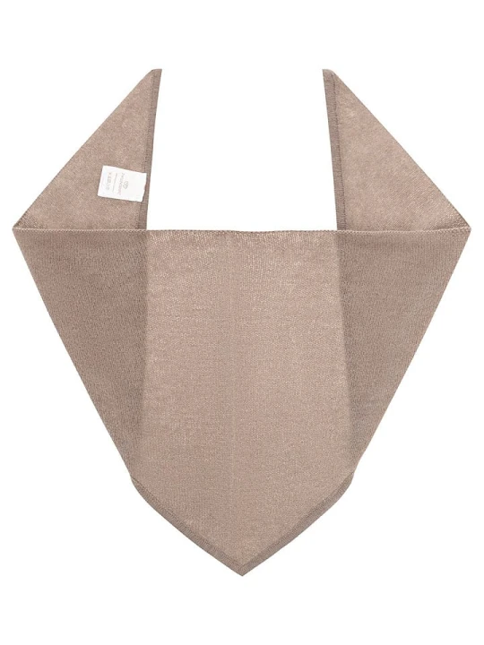 Zdjęcie produktu Zwillingsherz Kaszmirowa chusta trójkątna w kolorze szarobrązowym - 84 x 34 cm rozmiar: onesize
