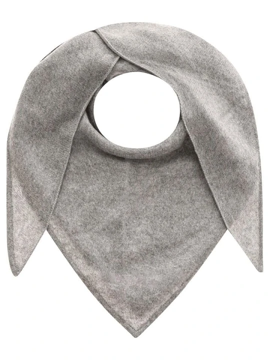 Zdjęcie produktu Zwillingsherz Kaszmirowa chusta trójkątna w kolorze szarym - 174 x 70 cm rozmiar: onesize