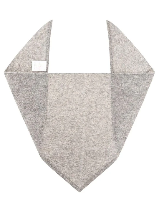 Zdjęcie produktu Zwillingsherz Kaszmirowa chusta trójkątna w kolorze szarym - 84 x 34 cm rozmiar: onesize