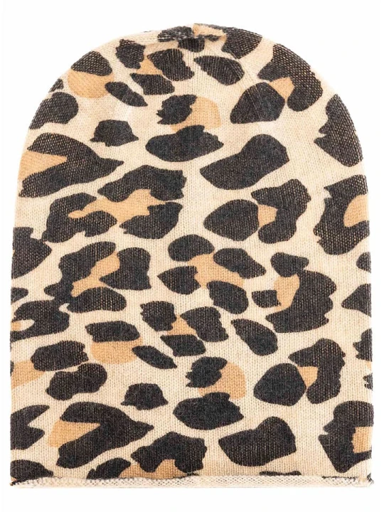 Zdjęcie produktu Zwillingsherz Kaszmirowa czapka beanie w kolorze jasnobrązowym rozmiar: onesize