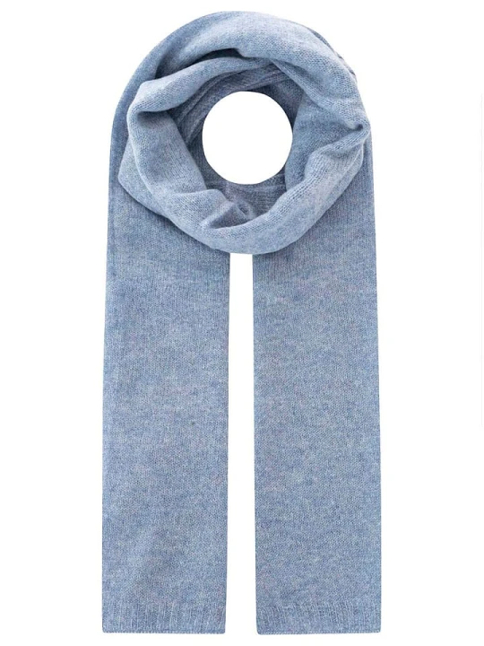 Zdjęcie produktu Zwillingsherz Kaszmirowy szal w kolorze niebieskim - 180 x 30 cm rozmiar: onesize