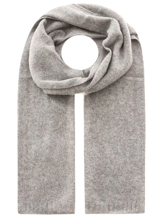 Zdjęcie produktu Zwillingsherz Kaszmirowy szal w kolorze szarym - 180 x 30 cm rozmiar: onesize