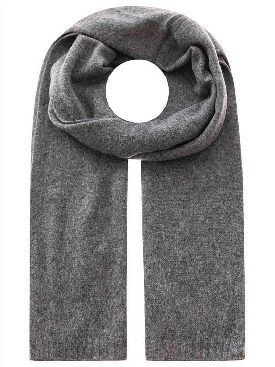 Zdjęcie produktu Zwillingsherz Kaszmirowy szal w kolorze szarym - 180 x 30 cm rozmiar: onesize