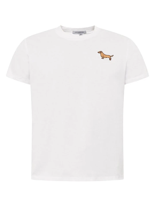 Zdjęcie produktu Zwillingsherz Koszulka "Dog Embroidery" w kolorze białym rozmiar: M