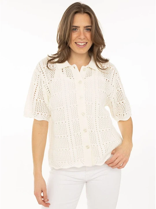 Zdjęcie produktu Zwillingsherz Koszulka polo w kolorze kremowym rozmiar: L / XL