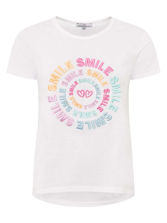 Zdjęcie produktu Zwillingsherz Koszulka "Smile" w kolorze białym rozmiar: L