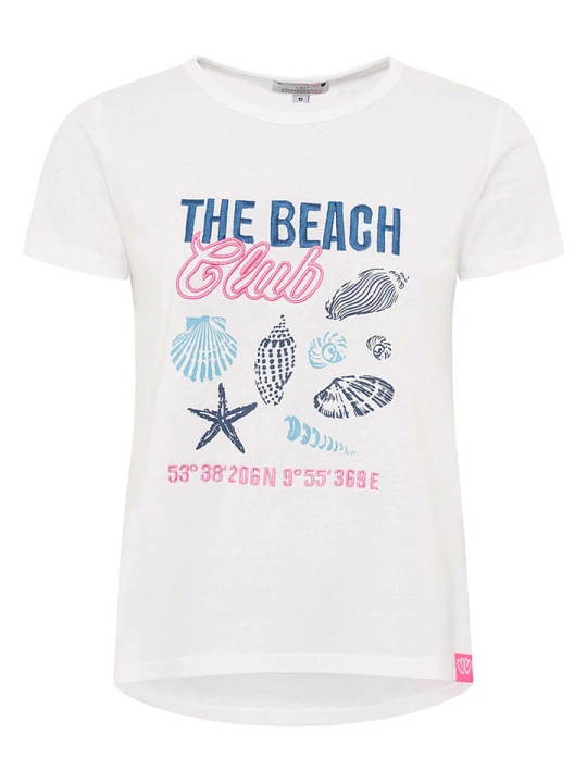 Zdjęcie produktu Zwillingsherz Koszulka "The Beach" w kolorze białym rozmiar: S