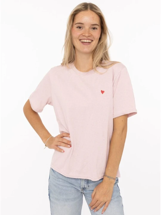 Zdjęcie produktu Zwillingsherz Koszulka w kolorze jasnoróżowym rozmiar: XL