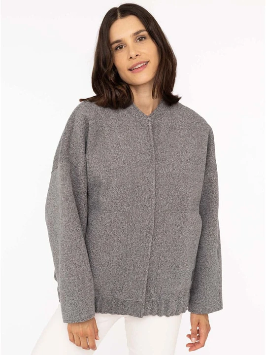 Zdjęcie produktu Zwillingsherz Kurtka "Cozy" w kolorze szarym rozmiar: L/XL