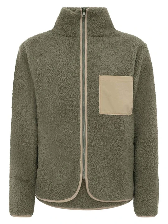 Zdjęcie produktu Zwillingsherz Kurtka polarowa "Classic" w kolorze khaki rozmiar: L