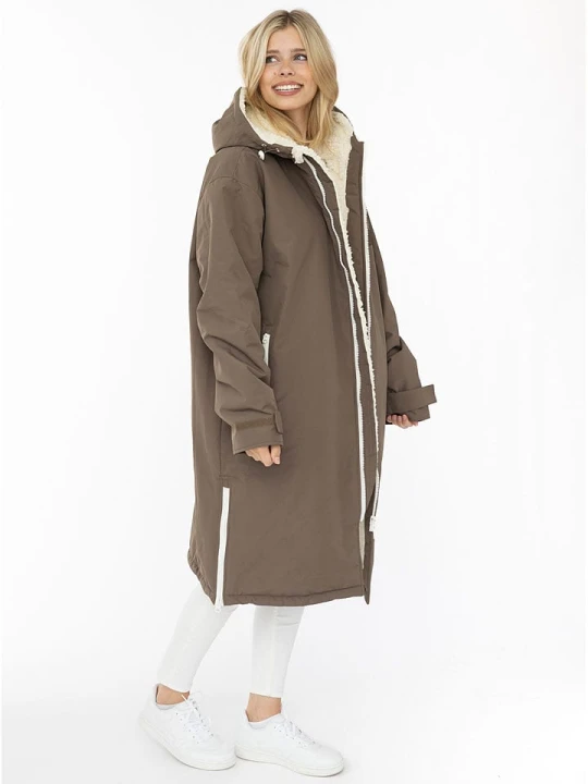 Zdjęcie produktu Zwillingsherz Parka w kolorze jasnobrązowym rozmiar: L / XL