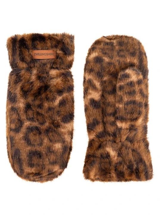 Zdjęcie produktu Zwillingsherz Rękawiczki "Fury Leo" w kolorze jasnobrązowym rozmiar: onesize