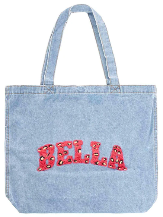 Zdjęcie produktu Zwillingsherz Shopper bag "Bella" w kolorze błękitnym - 42 x 40 cm rozmiar: onesize