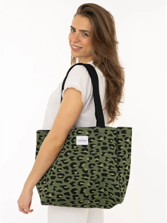 Zdjęcie produktu Zwillingsherz Shopper bag "Leo" w kolorze khaki rozmiar: onesize