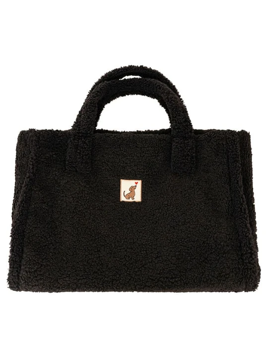 Zdjęcie produktu Zwillingsherz Shopper bag w kolorze czarnym - 50 x 35 cm rozmiar: onesize